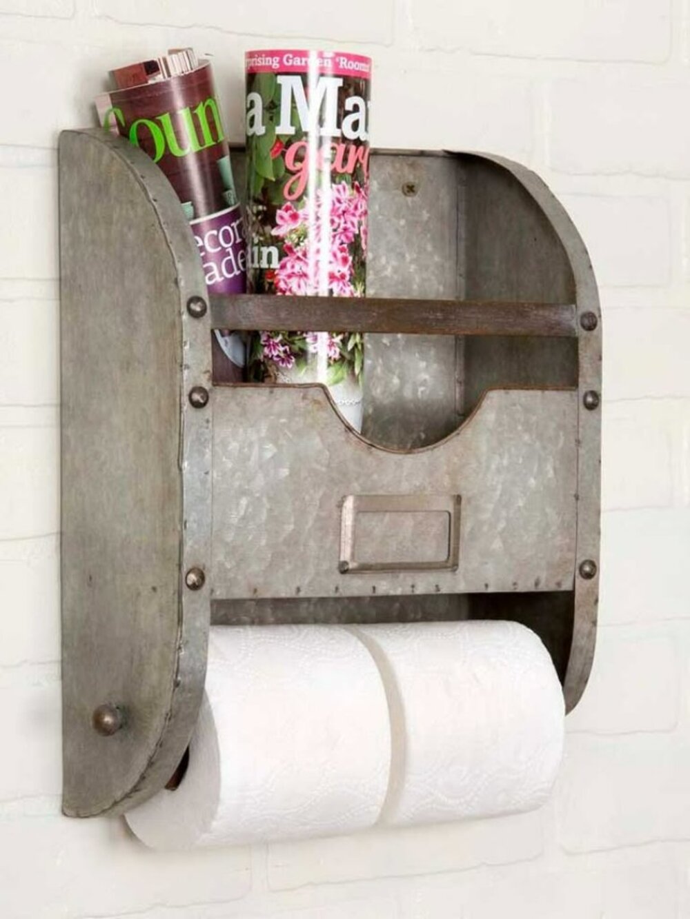 Bathroom wall Toilet Roll Holder and magazine holder
